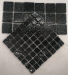 Mosaic Tiles - Black Glitter