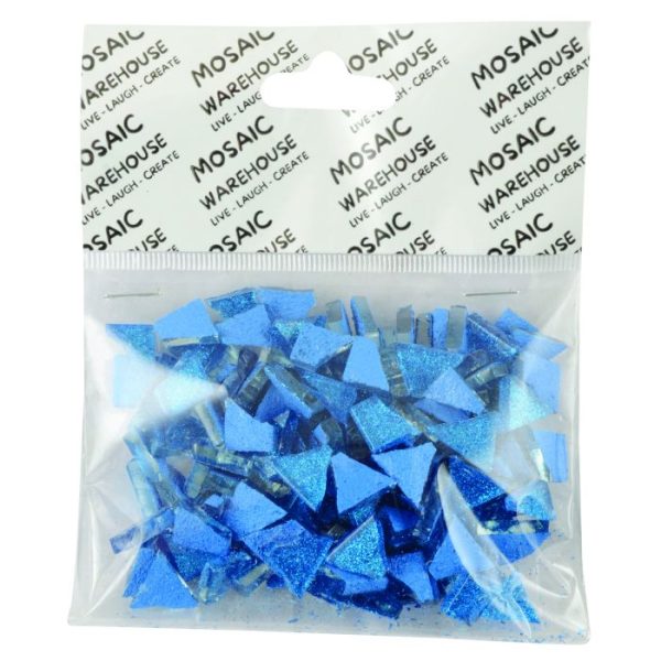 Mosaic Tiles - Midnight Blue Glitter
