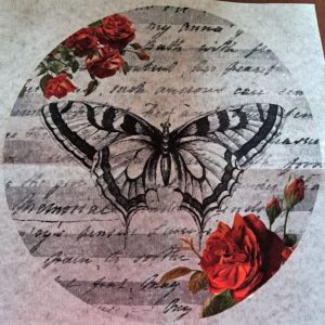 Round - Black Butterfly