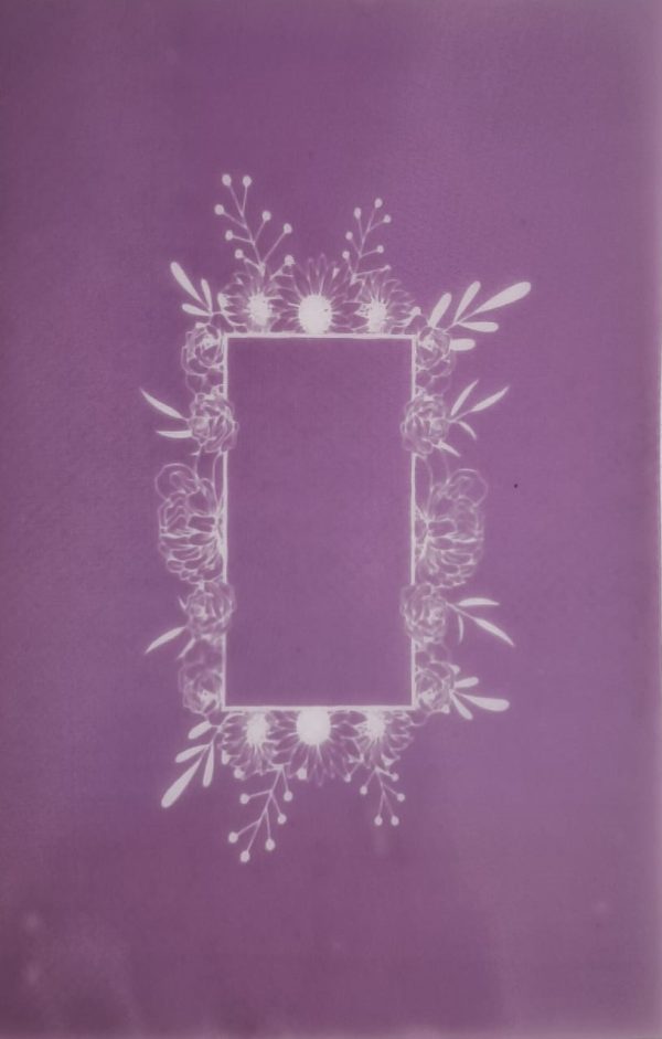 Silk Screen Stencil - Floral Frame