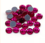Deep pink Rhinestones