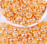 light orange half pearls