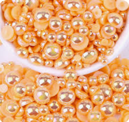 light orange half pearls