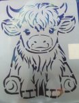 Baby cow stencil
