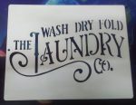 Laundry stencil