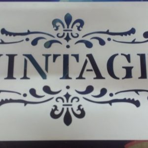 Vintage stencil