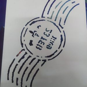 postage stamp stencil