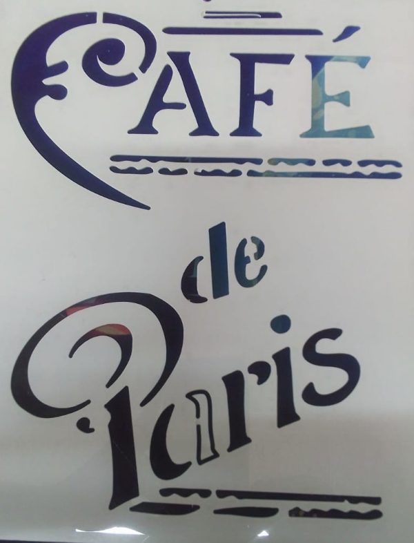 Cafe stencil