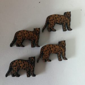 Wooden leopard