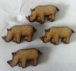 Wooden Rhino