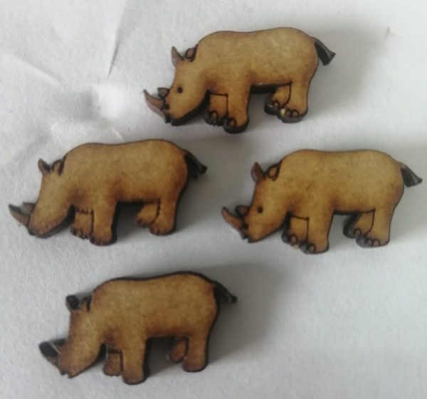 Wooden Rhino